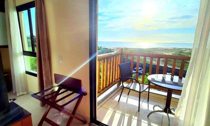Pecém Apartment | PARAÍSO FRENTE MAR! 04 PESSOAS-PÉ NA AREIA VG SUN CUMBUCO-HIDRO, SAUNA, ACADEMIA, PISCINA,COZINHA COMPLETA, WIFi, PARQUINHO INFANTIL