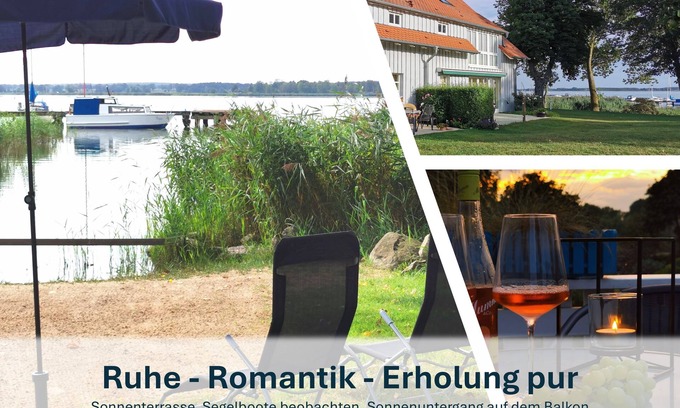 Ostvorpommern Apartment | Paradise on the Peenestrom quiet, small priv. Beach, Terrace - Ziemitz -
