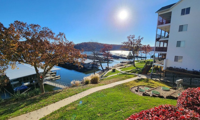Kaiser Condo | Peaceful 1st floor lakeside condo minutes from Osage Beach and Ozark State Park
