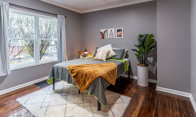 Evansville House | Peaceful 4BR w/Views-Outdoor Space, Pet-Friendly