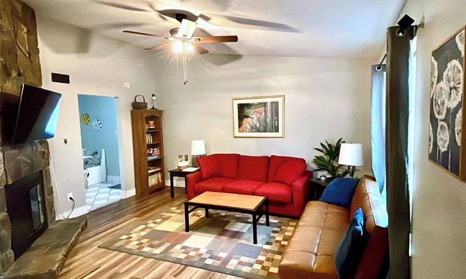 Northeast Raleigh House | Peaceful Raleigh Retreat! Deck & Fire Pit, Wooded Lot, 5 min to 540