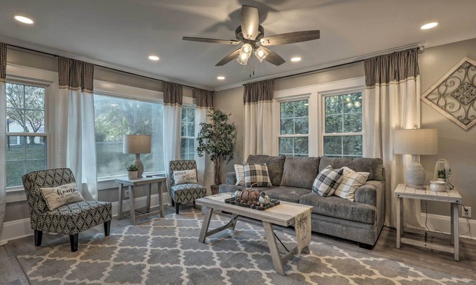 Cedar Falls House | Peaceful Renovated Home with Deck on Half Acre!
