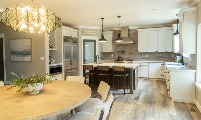 Meadow Lakes House | Peakside Retreat with Chefs Kitchen, Theater, Game, Kids Rooms by Design