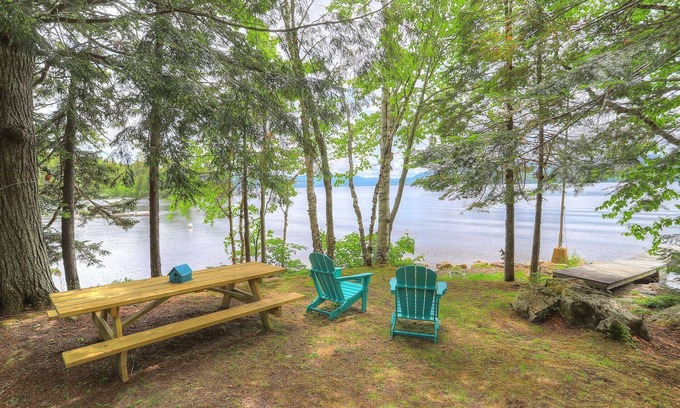 Rangeley Plantation House | Pebble Cove, Private Waterfront, Dock, Mooring, Kayaks, Rangeley Maine