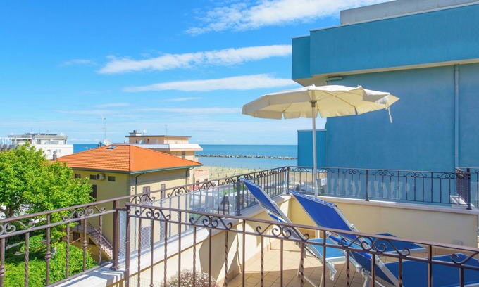Viserbella Apartment | Penthouse in Viserba, with terrace overlooking the sea, with fantastic panorama.