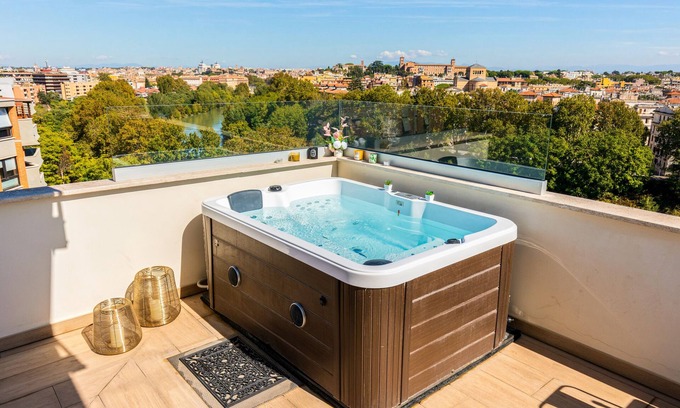 Quartiere XI Portuense Apartment | Penthouse with panoramic rooftop and an amazing view - Rome Holiday Homes