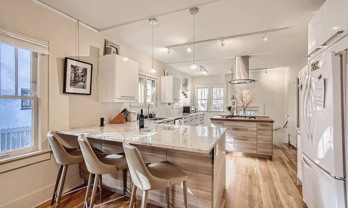 Congress Park House | Perfectly Walkable Congress Park Home w/Office and Fenced-in Shaded Back Yard