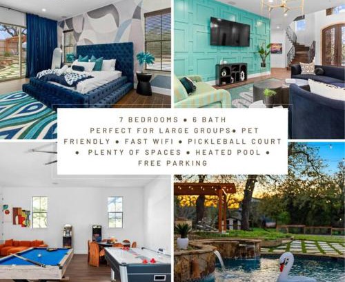 River Ridge House | Pet friendly Retreat in Austin with Pool-Backyard