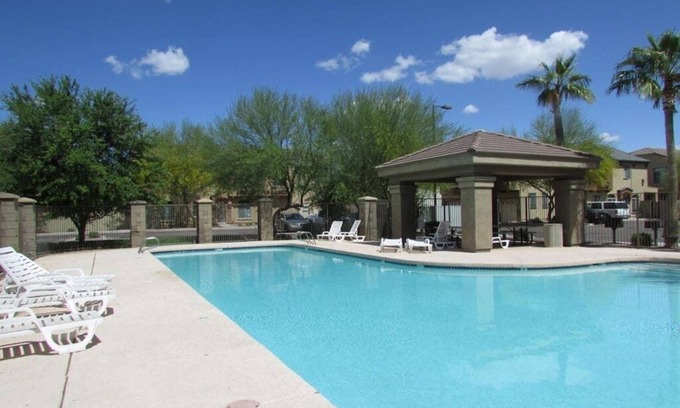 Chandler House | Pet Friendly TWO En Suite Townhome Community Pool in Quiet Gated Community