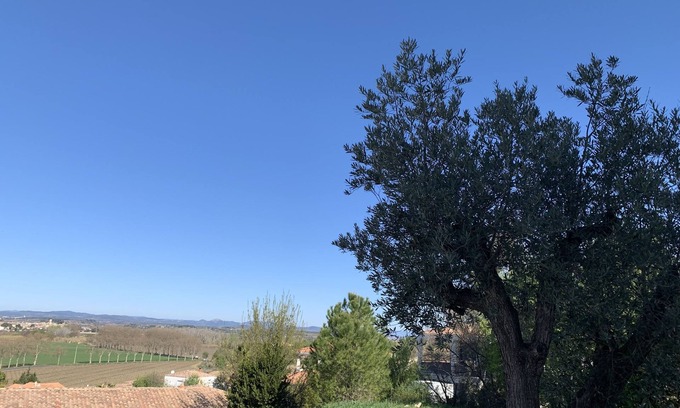 Pezenas Apartment | PEZENAS beautiful T2 OF 55M2 18 Min from beaches and lake with garden and beautiful view