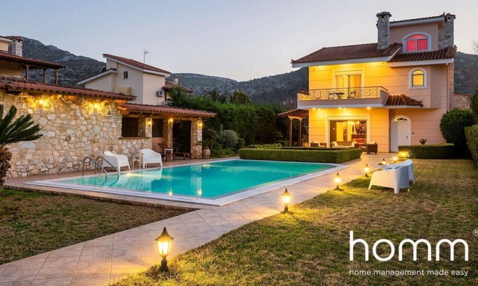 Palaia Fokaia Villa | Phoceus homm Residence with Pool & Garden