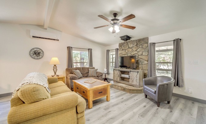 Pine House | Pine Home w/Decks & Grill < 1 Mi to Downtown!
