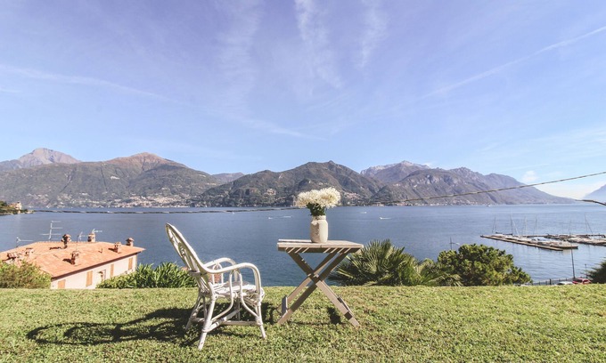 Menaggio Apartment | Pink House, charming garden with lake view