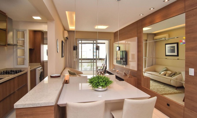 Florianopolis Apartment | Plaza Saint Tropez: Conforto no Itacorubi P2255