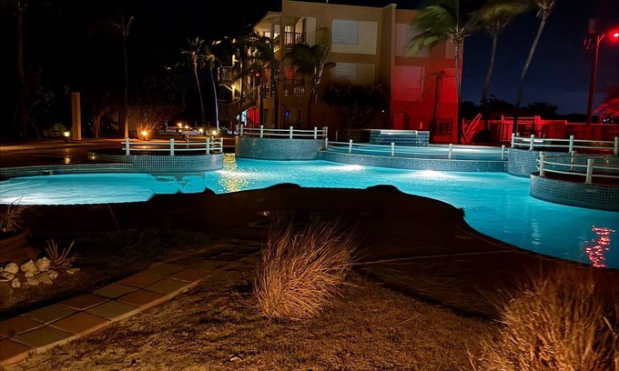 Llanos Costa Condo | Pool/Ocean View from Balcony