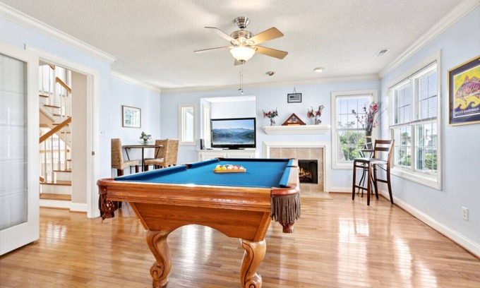 Croatan Beach House | Pool, Walk to beach, Pool Table, Grills, Elevator