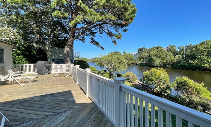 Popponesset House | Popponesset Waterfront home; 4-bedrooms, 3 baths, sleeps 8, A/C, outdoor shower