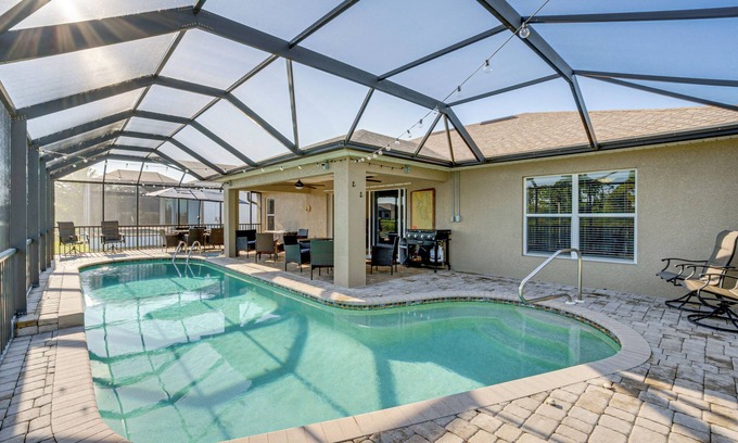 South Gulf Cove House | Port Charlotte Oasis w/Boat Dock: Relax Poolside!