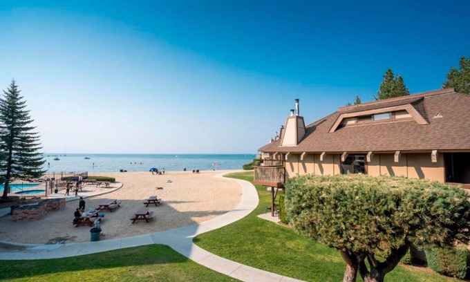 South Lake Tahoe House | Premier Resort Facing Lake Tahoe: Tranquil Trails! Ski and Hiking Nearby