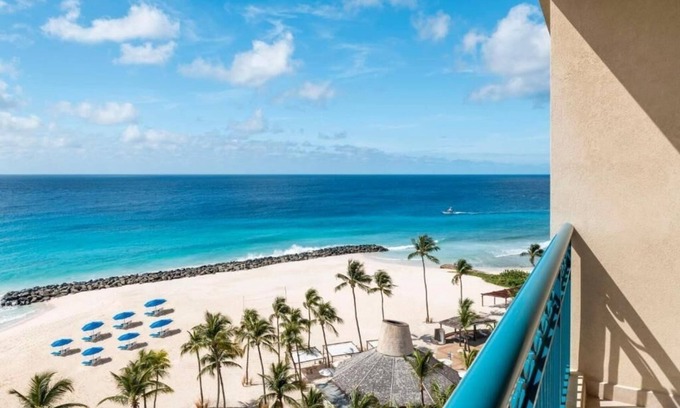 Garrison Historic Area Hotel | Premium Ocean View 2 Double Beds