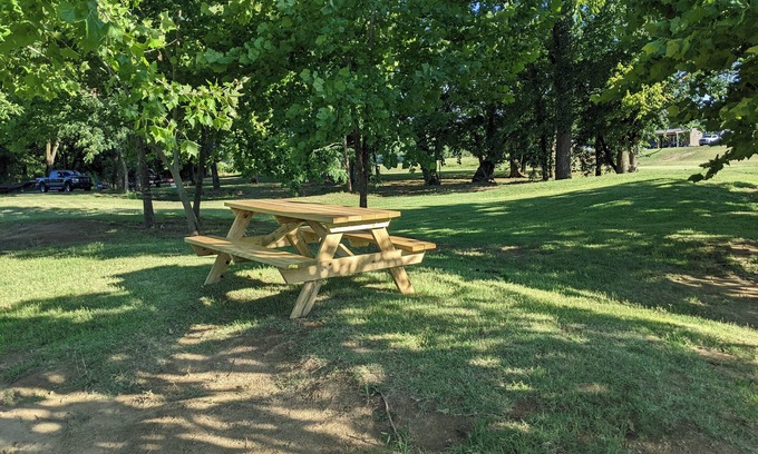 Hardy RV Rental | Primitive Riverside Camping with picnic table, from, and pet friendly
