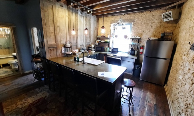 Colesburg Apartment | Primitive yet classy apartment in rural Iowa near small town shopping and hiking