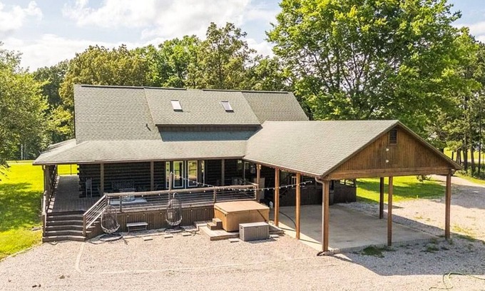 Rombauer Cabin | Private 5 BR cabin on 56 acres. Hot tub, Hunt, fish, and near the lake and town