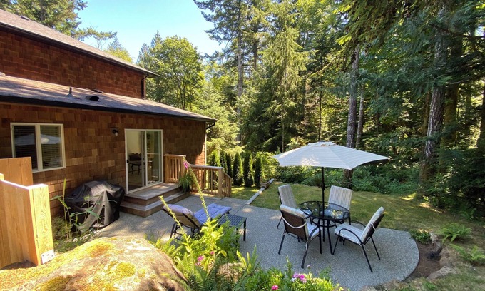 Sooke House | Private forest setting, clean with New king bed. Tranquil space, close to town.