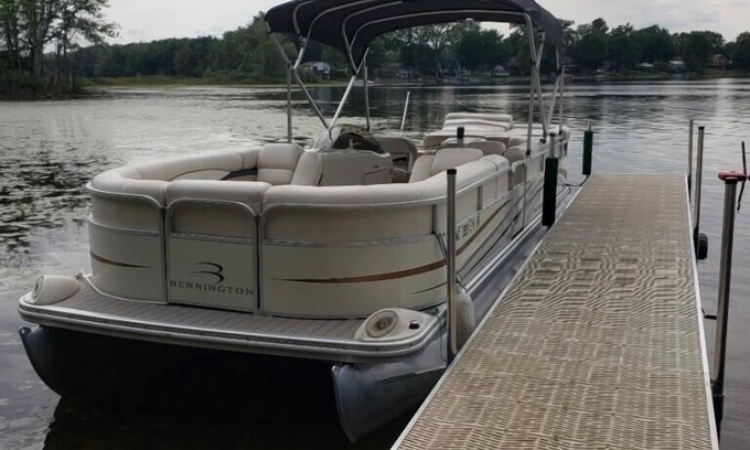 Delton House | Private Lake Front Home With Pontoon Rental Available On Property