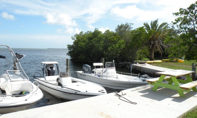 Cudjoe Key Cottage | Private Oceanfront Cottage with dockage, pool just minutes to Key West!