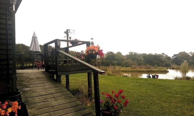 Hadlow Down House | Private, quiet en-suite hut, glorious views to South Downs, wild swimming.