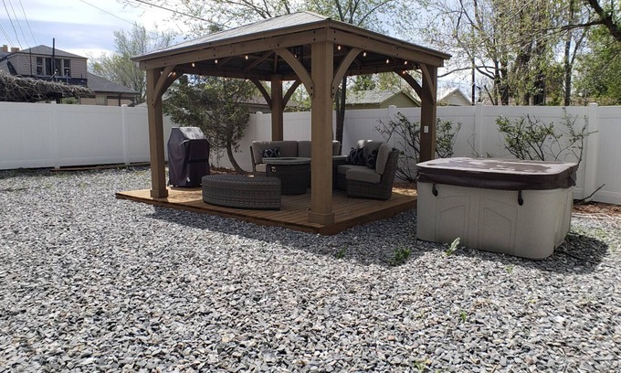 East Central House | Private Sugarhouse Gem, Walkable, Spa, Garage, Gazebo,Fully Fenced Yard, Firepit
