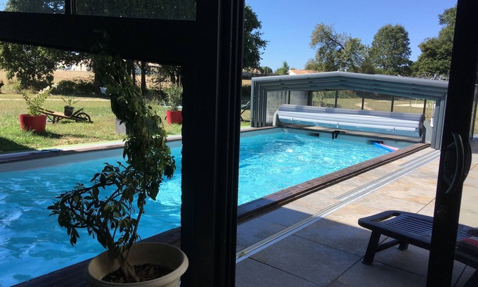 La Clisse Cottage | PROMO on the end of July Domaine de l'Arc en Ciel, swimming pool 29 °, spa, park, 15 per