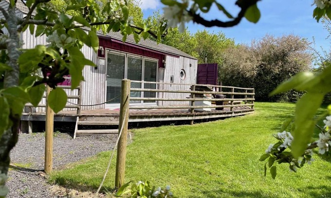 Brightlingsea House | Purple CargoPod at Lee Wick Farm Cottages & Glamping