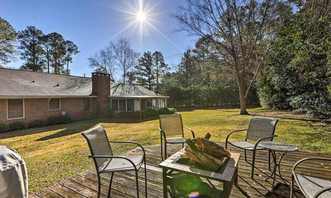 Dothan House | Quiet Dothan House with Fenced Yard + Fire Pit!