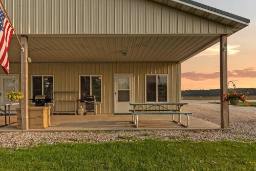 Burt County House | Quiet Riverfront Cabin with Boat Slip Family Friendly Stay in Decatur Nebraska Sleeps 9