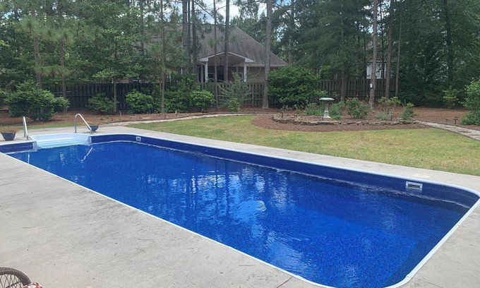 Pinehurst House | Quiet Sanctuary awaits you! 3 Bed 2.5 Bath, Private Pool and Dog Friendly Home!