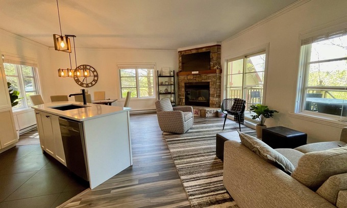 Mont-Tremblant Condo | Quiet ski in/out - large heated pool!
