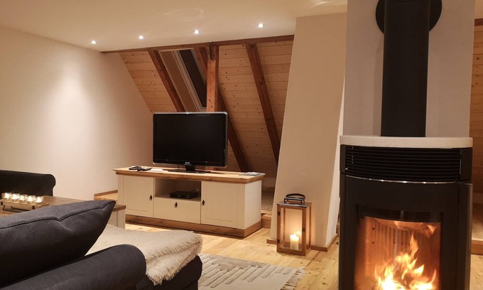 Hohenberg a.d.Eger Apartment | Quietly located, modern vacation apartment - with hot tub & sauna for an extra charge