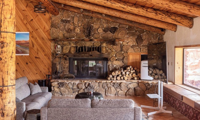 Moab Cabin | Redrock Riverside Lodge with Colorado River View and Private Airstrip