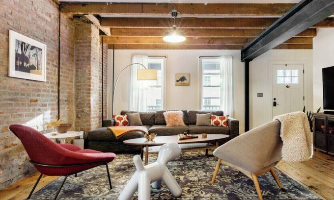 Beacon House | Relaxing Chic Home off Main St with Hot Tub & Chef's Kitchen