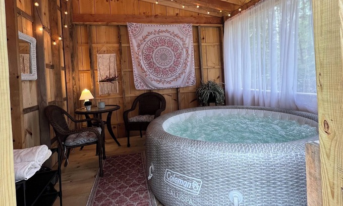 Middle Grove House | Relaxing tranquil setting, hot tub, fire pit; Pet friendly.