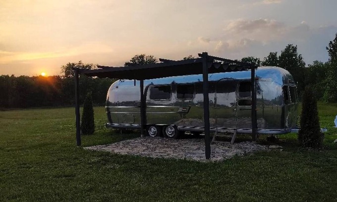 Westville RV Rental | Renovated 1971 Airstream on an 80 acre animal rescue farm in Westville IN