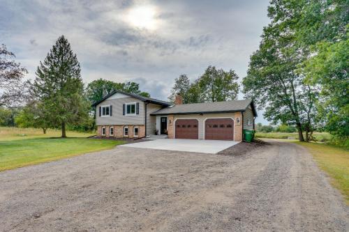 Blaine House | Renovated Blaine Farmhouse with Heated Pole Barn!