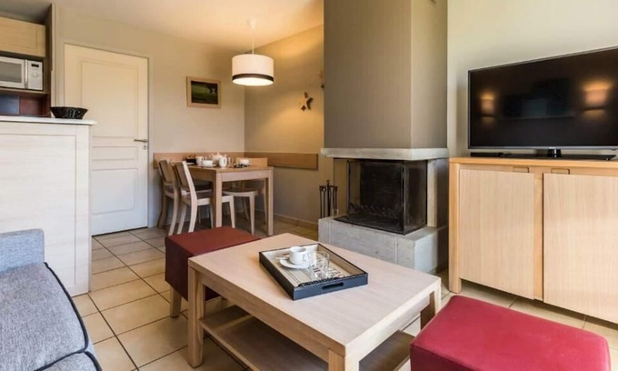 Port-en-Bessin-Huppain House | Residence Pierre & Vacances Le Green Beach**** - House 5 people - 1 bedroom - Fireplace - Terrace