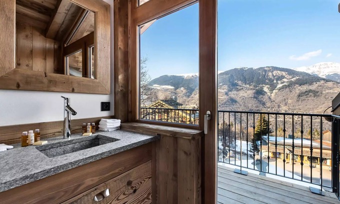 Le Praz Apartment | Residence La Ferme Des Lanches - 5 Rooms for 10 People