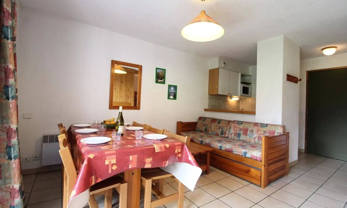 Termignon Apartment | Residence Le Petit Mont Cenis - 2 Rooms for 6 People