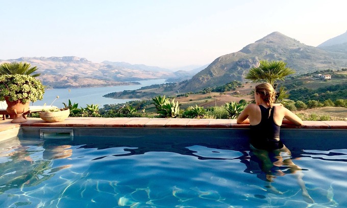 Caccamo Villa | Restored Olive Mill Heated Salt Water Pool CIN IT082014C2QHI2328E