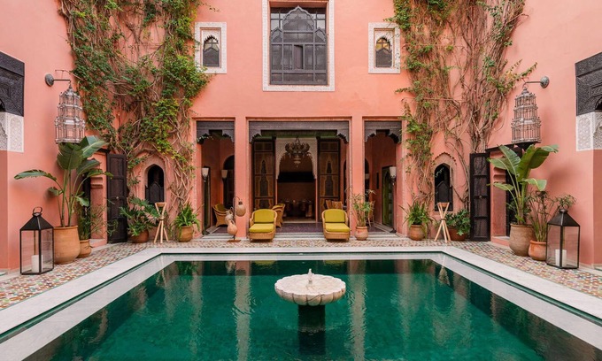 Sidi Bou Amar Villa | Riad Marta, swimming pool, terrace and staff