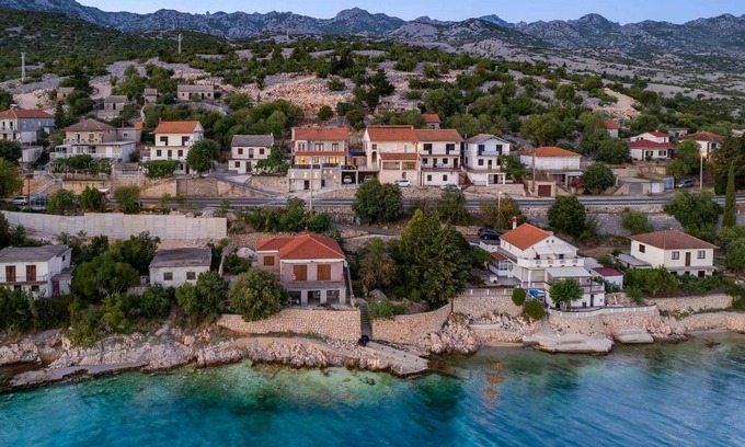 Baric Draga House | Rina Apartments - Superior One Bedroom Apartment with Terrace and Sea View I